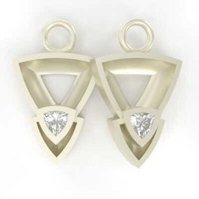 Attract Your Prosperity Earring Dangles in Gold - Image 2