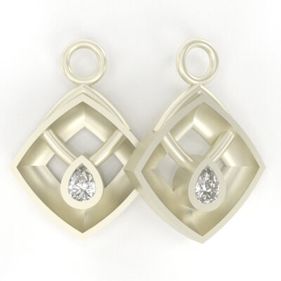 Be Brave Earring Dangles in Gold - Image 2