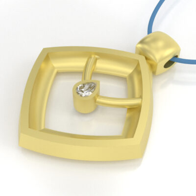 Be Brave Pendant in Gold - Image 5