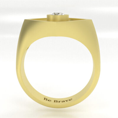 Be Brave Ring in Gold - Image 5