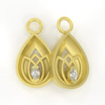 Embrace Kindness Earring Dangles in Gold
