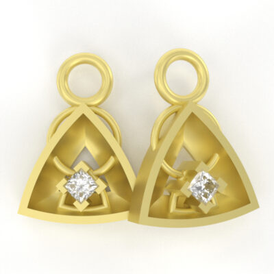 Have Faith Earring Dangles in Gold - Image 2