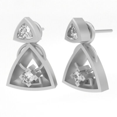 Have Faith Earring Dangles in Silver - Image 2