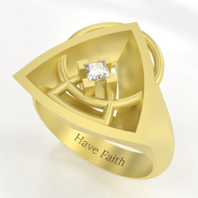 Have Faith Ring in Gold - Image 3