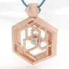 Never Give Up Pendant in Gold - Image 3