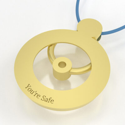 You're Safe Pendant in Gold - Image 4