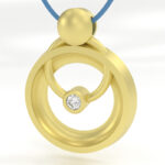 You're Safe Pendant in Gold